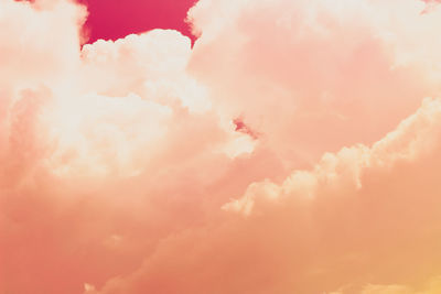 Low angle view of sky during sunset