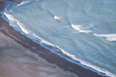 High angle view of beach