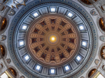 Directly below shot of copenhagen cathedral