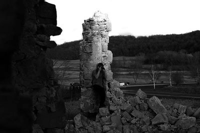 Stones on stone wall