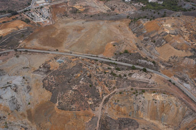 High angle view of landscape