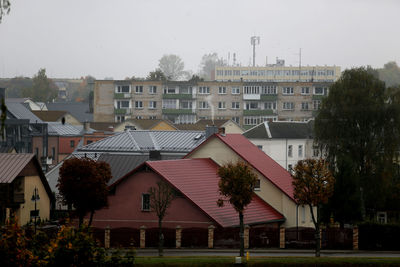 Houses in a city