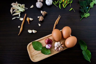 Group of objects on table