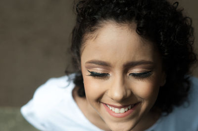 Portrait of a smiling young woman