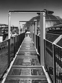 Metal structure against sky