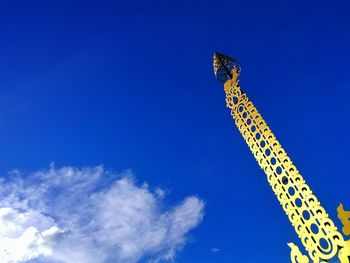 Low angle view of blue sky