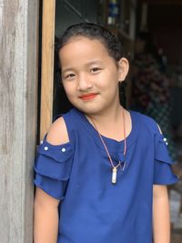 Portrait of boy looking away