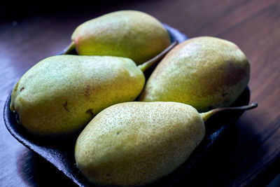 Close-up of fruits on table