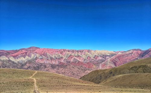 The mountain of 14 colours argentina. wonders of the natural world
