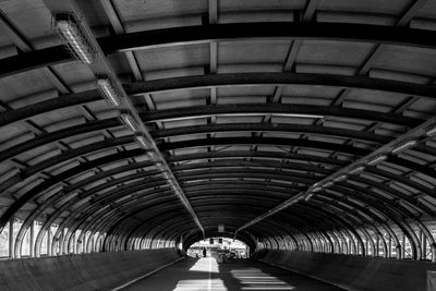 View of empty tunnel