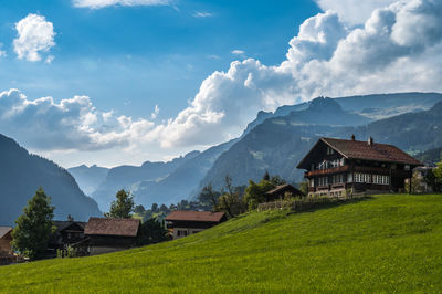 Landscape around grindelwald, switzerland