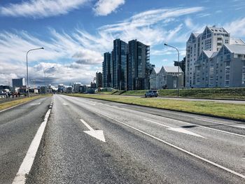 View of city street