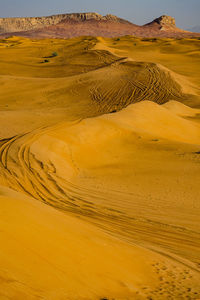 Scenic view of desert