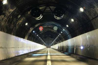 Illuminated pedestrian walkway