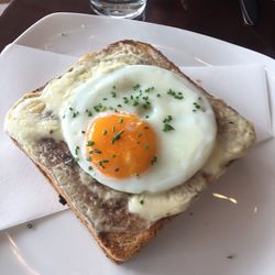 Close-up of breakfast in plate