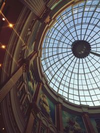 Low angle view of ceiling