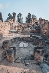 View of old ruins