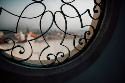 Close-up of patterned window