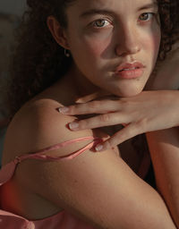 Portrait of beautiful woman