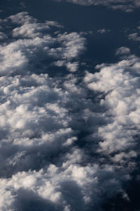 Low angle view of clouds in sky