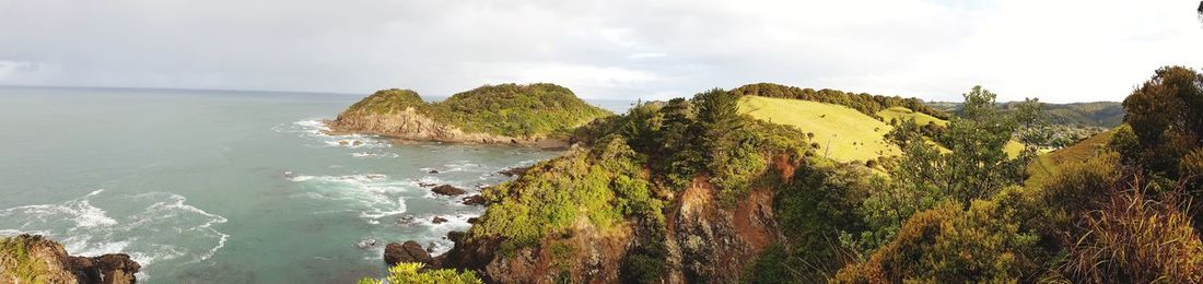 Panoramic view of sea against sky