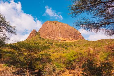 Scenic view of mountains in the ndoto mountain range in ngurunit, marsabit county, kenya