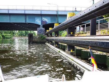 Footbridge over water