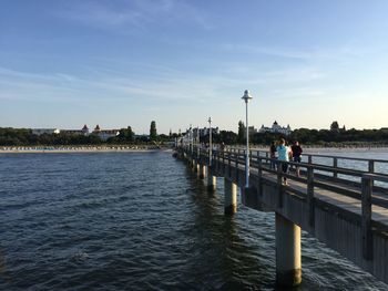 Pier in sea