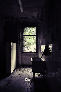 Interior of abandoned home