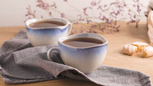 Close-up of coffee on table