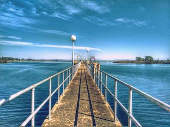 Scenic view of river against sky