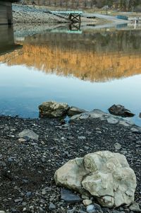 Rocks on shore