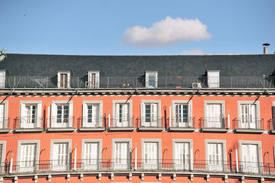 Low angle view of building against sky