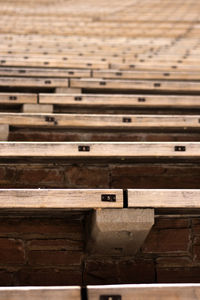 Full frame shot of benches