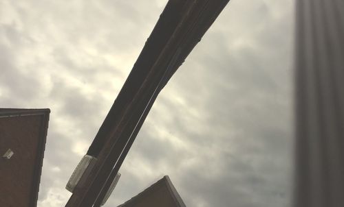 Low angle view of buildings against sky