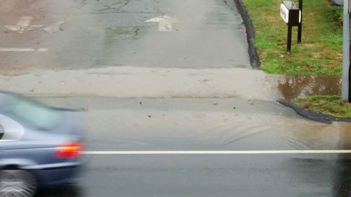 Car on road