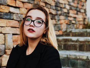 Portrait of young woman