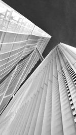 Low angle view of modern building against sky