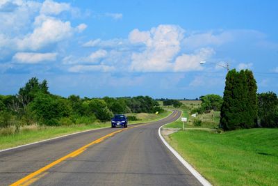 Car on road against sky