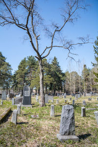 View of cemetery