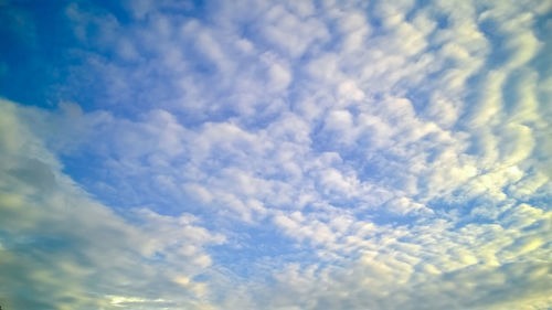 Low angle view of clouds in sky