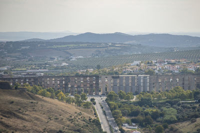 High angle view of cityscape