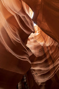 Low angle view of rock formation