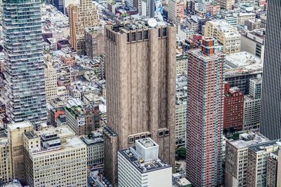 High angle view of cityscape