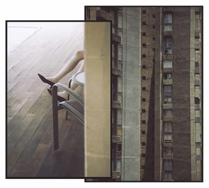 Low section of woman sitting on chair in building