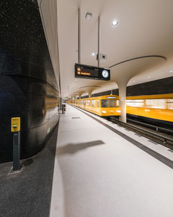 Railroad station platform