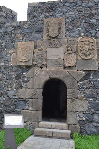 Entrance of historic building