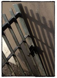 Close-up of metal grate