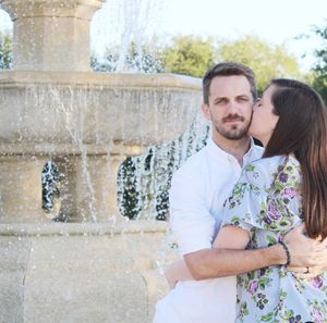 Young couple standing outdoors