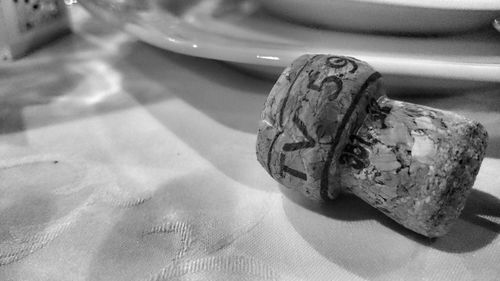 Close-up of food on table